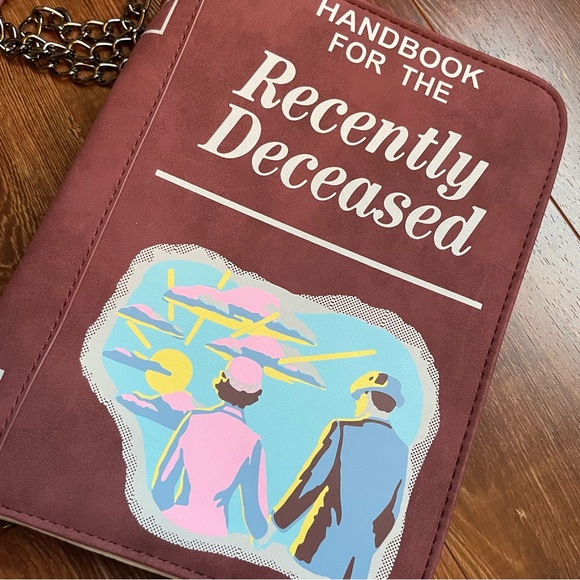 Beetlejuice Handbook for the Recently Deceased purse handbag crossbody Hot Topic - Picture 2 of 9
